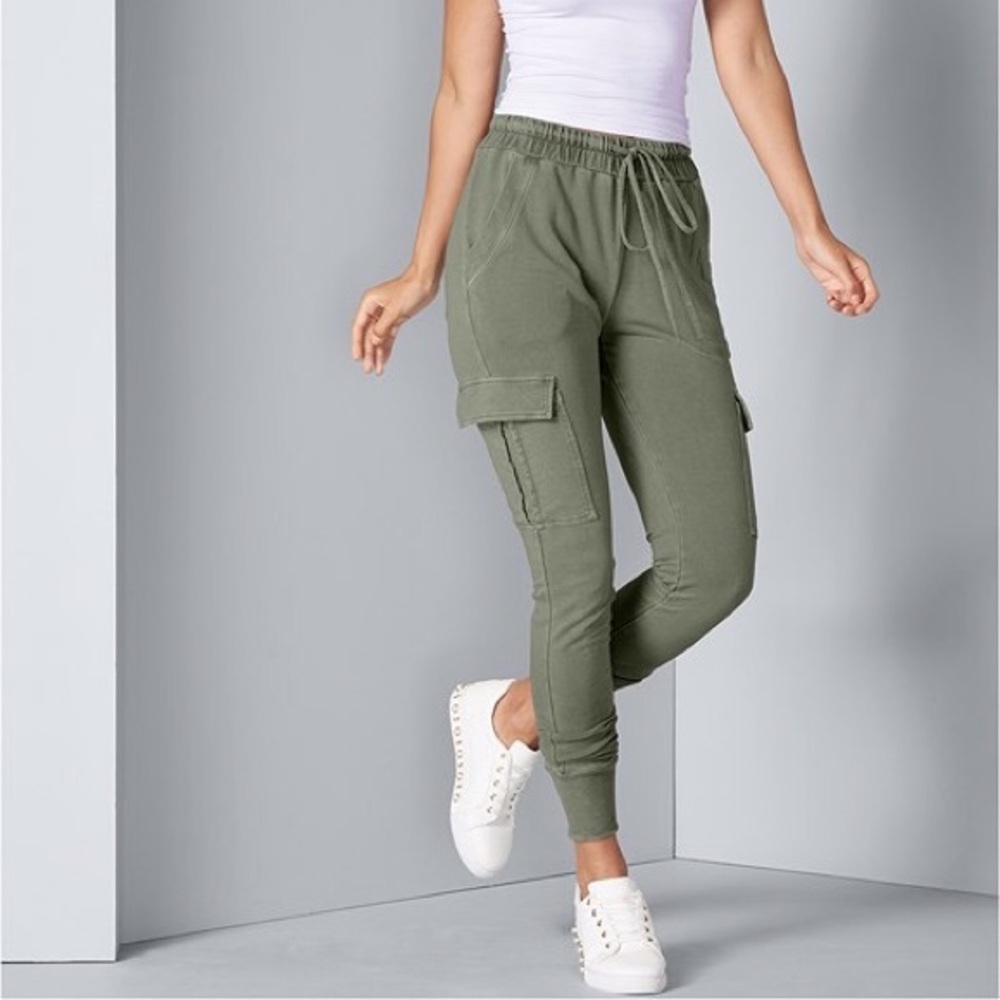 ❤️ Venus Light Olive Green Cargo Lounge Jogger